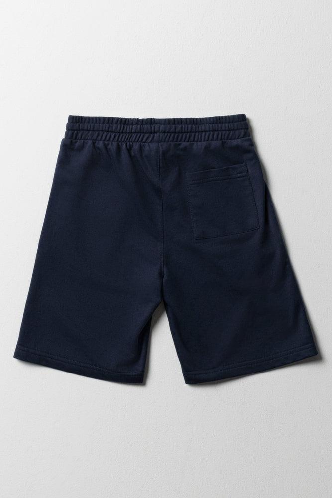 Knit Shorts Navy (2)