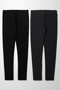 2 PACK LEGGING BLACK AND CHARCOAL