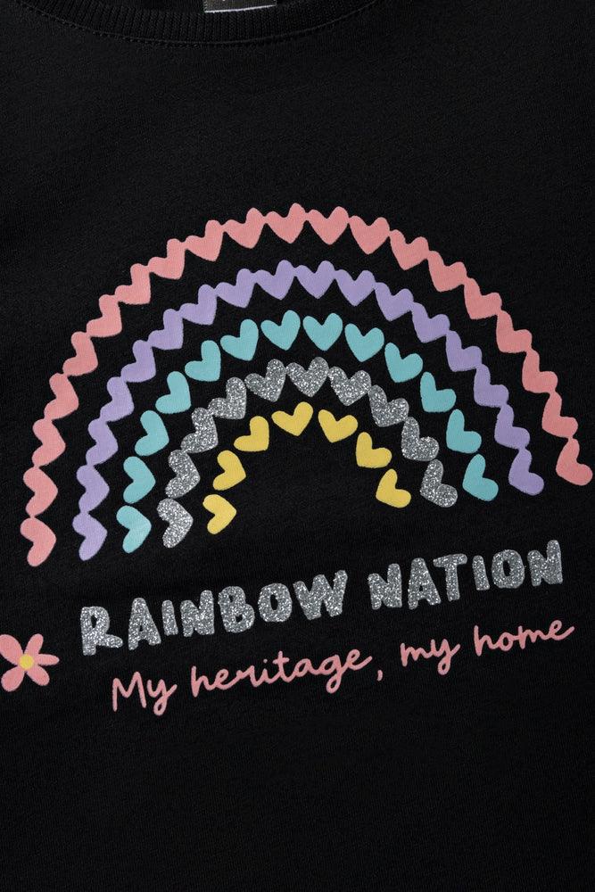 Glitter Long Sleeve T-Shirt Black (1)