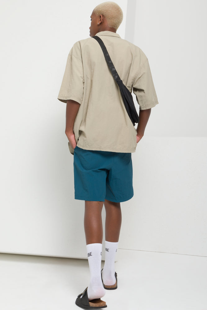 Textured Swim Shorts Teal (3)