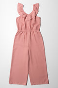 Lurex Jumpsuit With Cut Out Detail Pink (2)