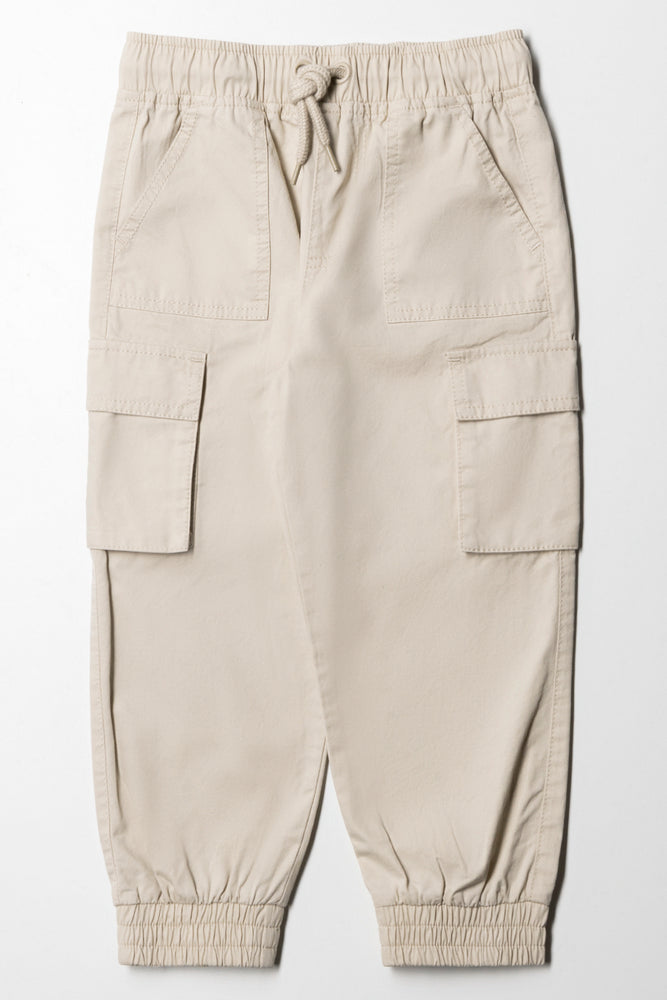 Cargo Jogger Pants Natural