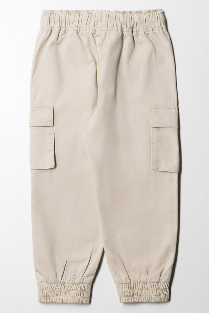 Cargo Jogger Pants Natural (2)