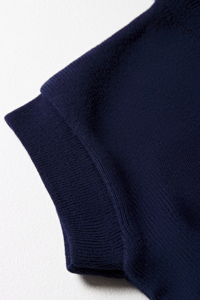 Unisex School Sleeveless Jersey Navy (3)