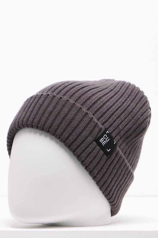 Rib Beanie Dark Grey
