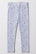 Floral Leggings Grey