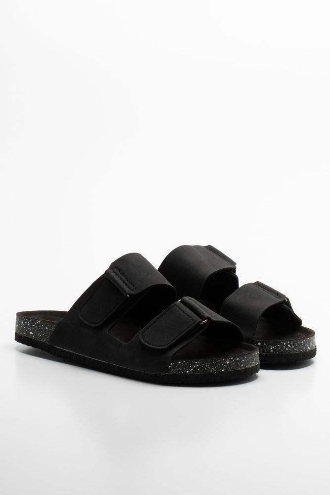 Double Strap Sandal Black