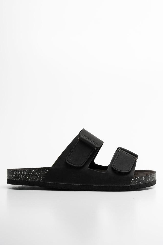 Double Strap Sandal Black
