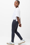 Crop Boxy Side Tie Short Sleeve T-Shirt White (1)