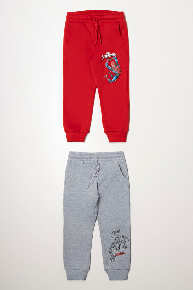 Spider-Man 2 Pack Trackpants Red And Grey