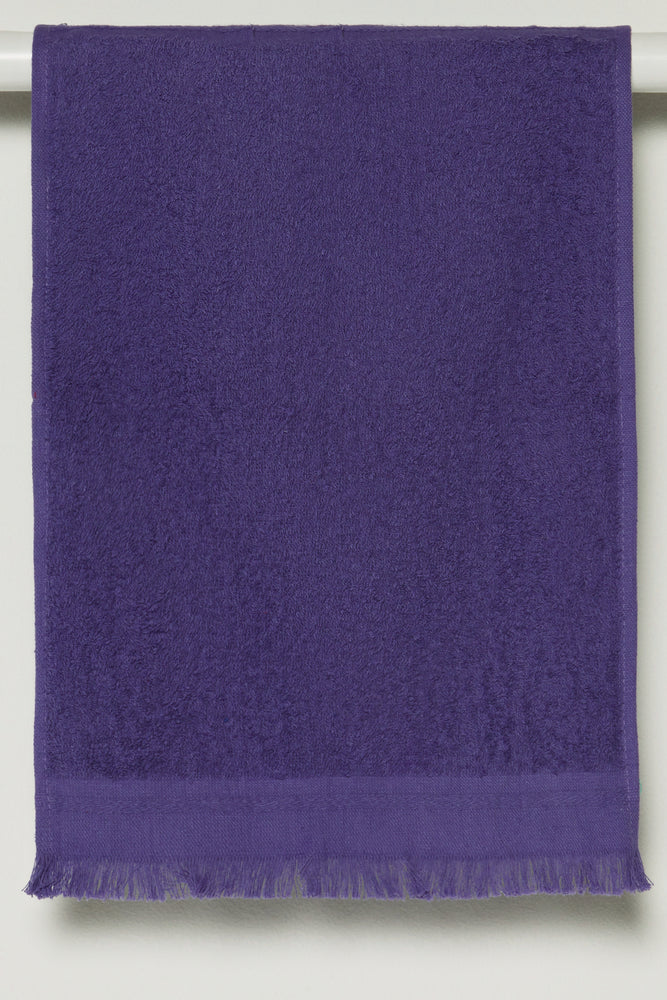 Fringed Guest Towel Purple (1)