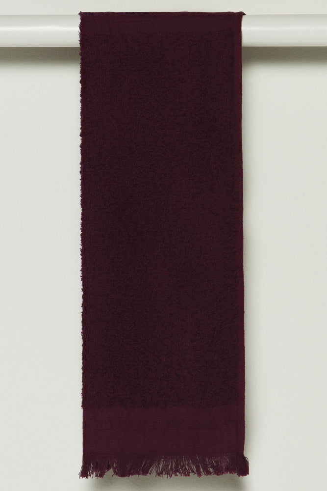 Fringed Guest Towel Grape