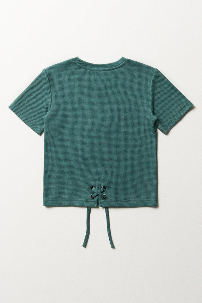 Tuxedo Short Sleeve T-Shirt Green (2)