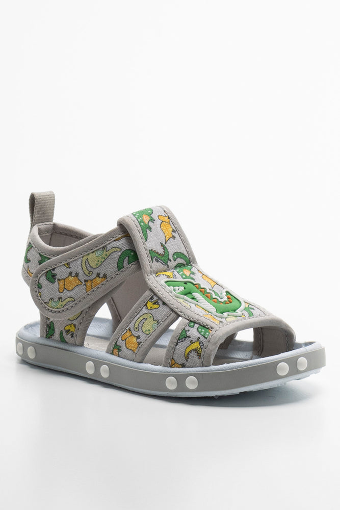 Dino Print Open Sandal Green (1)
