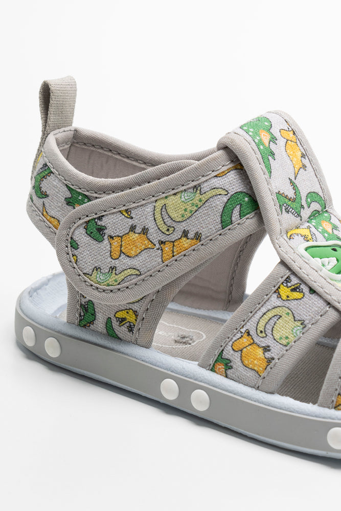 Dino Print Open Sandal Green (3)
