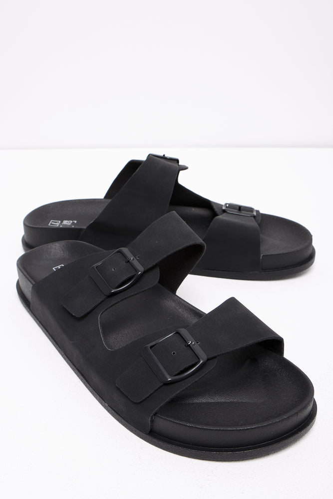 Double Band Sandal Black