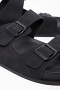 Double Band Sandal Black (2)