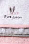 3 Pack Bunny Face Cloths Pink (1)
