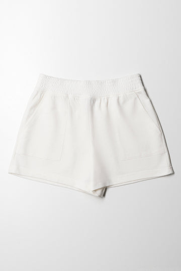 Pull On Shorts White Alyssum
