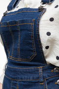 Denim Dungaree Dress Blue (3)