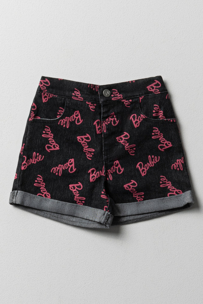 Barbie Denim Shorts Black