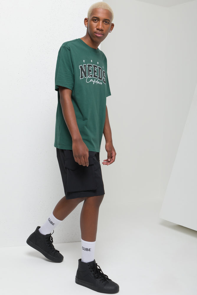 Slogan T-Shirt Green