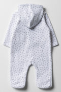 Microfleece Babygrow White (2)