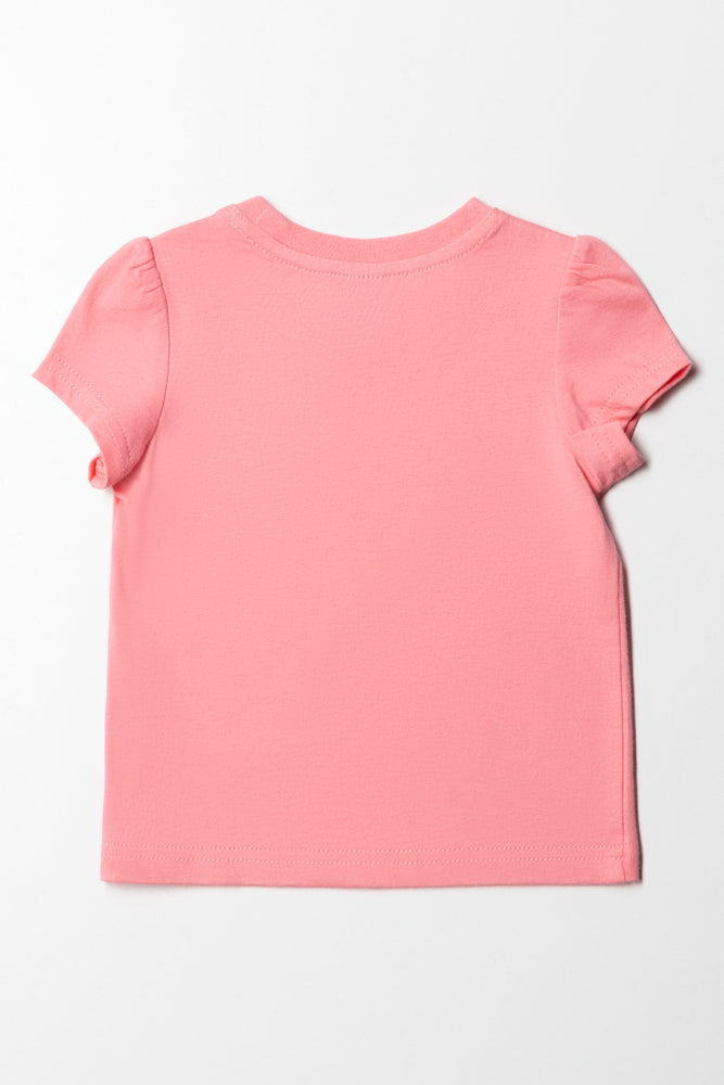 Crew Neck T-Shirt Pink (3)