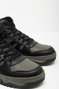 Chunky High Top Sneaker Dark Green (2)