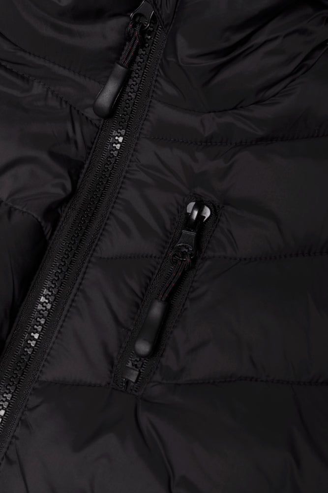 Hooded Puffer Jacket Black (1)