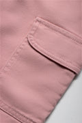 Wide Leg Denim Jeans Pink (2)