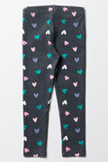 Hearts Leggings Charcoal (2)