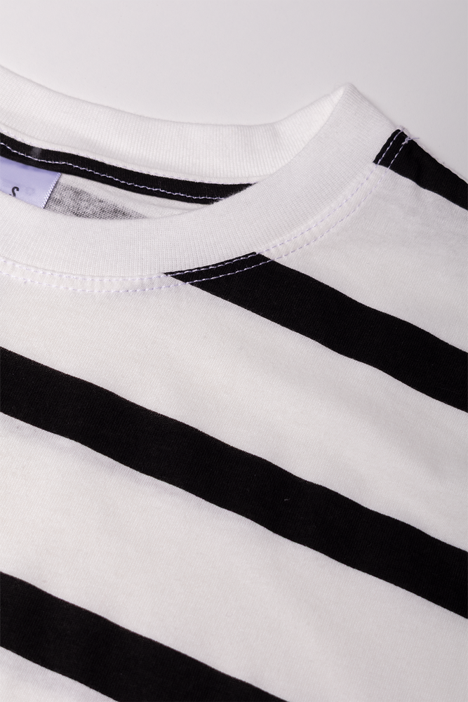Stripe Short Sleeve T-Shirt White (1)
