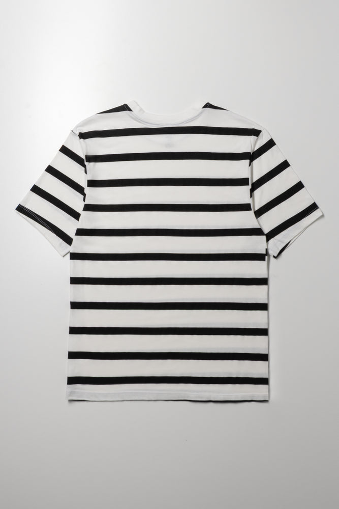 Stripe Short Sleeve T-Shirt White (2)