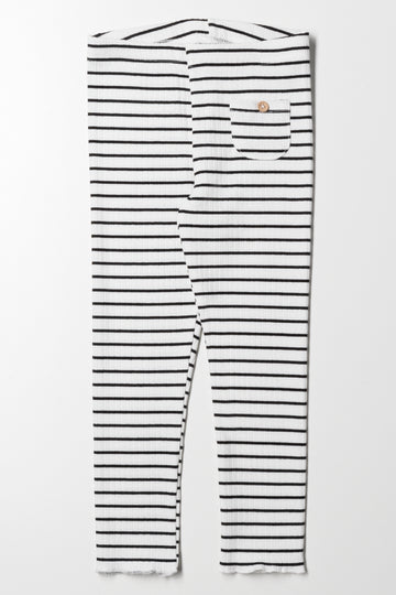 Stripe Leggings Blue