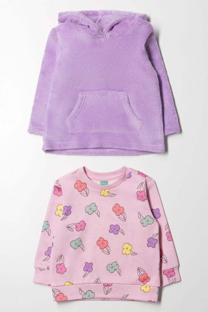 2 Pack Tracktops Pink And Lilac