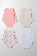 3 Pack Long Sleeve Bodyvest Pink (2)