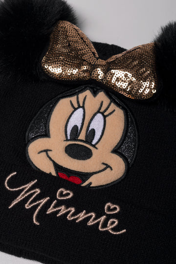 Minnie Mouse Beanie Black