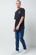 FRONT AND BACK PRINTED T -SHIRT BLACK (1)