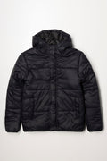 Hooded Puffer Jacket Black