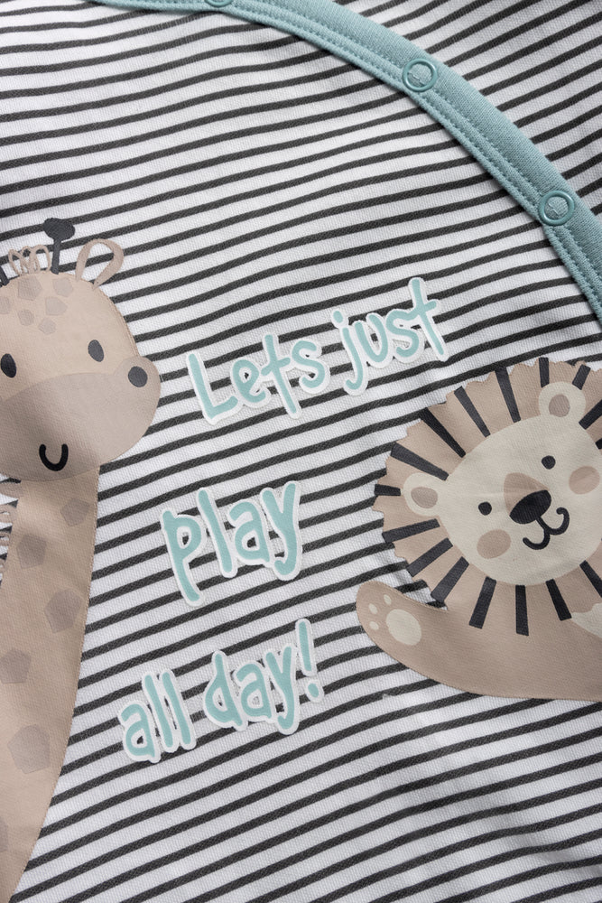3 Pack Babygrows Green (3)