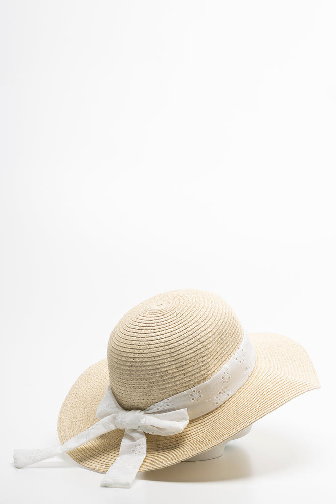 Sunhat Ribbon white