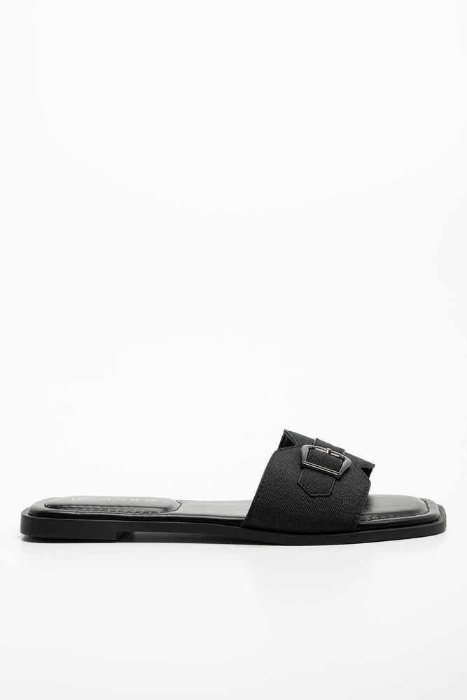 Canvas Mule Sandal