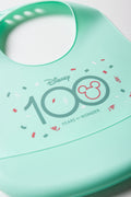 Mickey Mouse Silicone Bib Catcher Aqua (1)