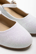 Glitter Bow Heel White (2)