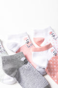 5 Pack Socks Lowleg Bunny Spot Multi (1)