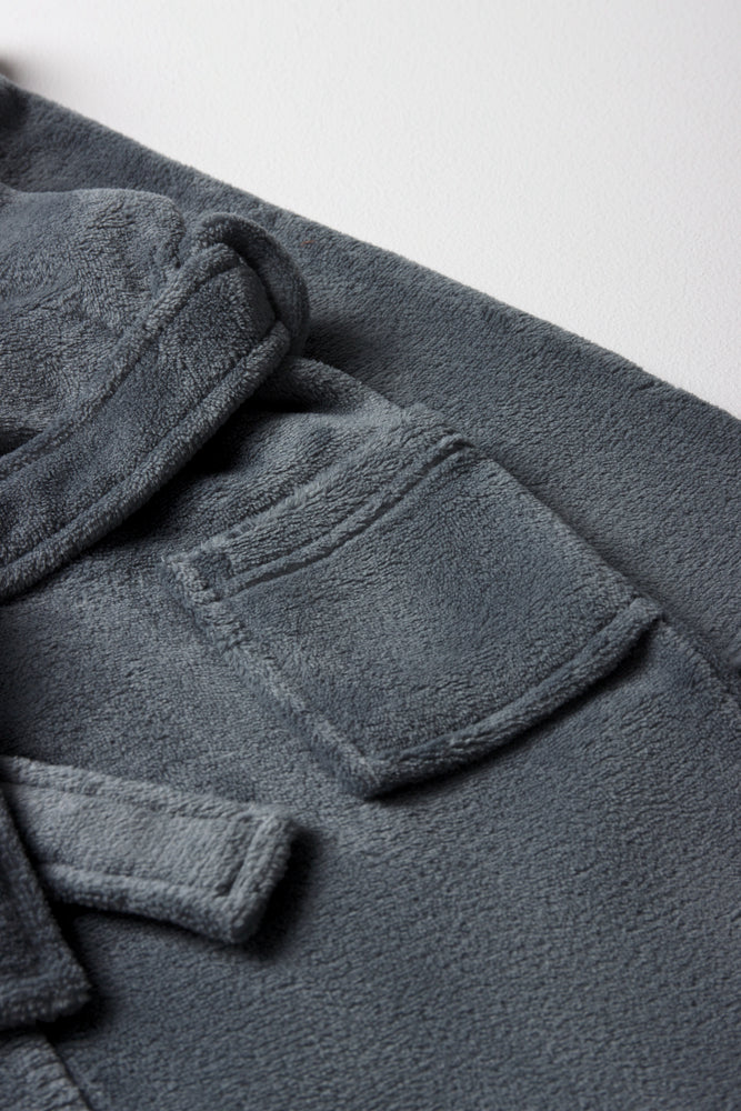 Coral Fleece Gown Grey
