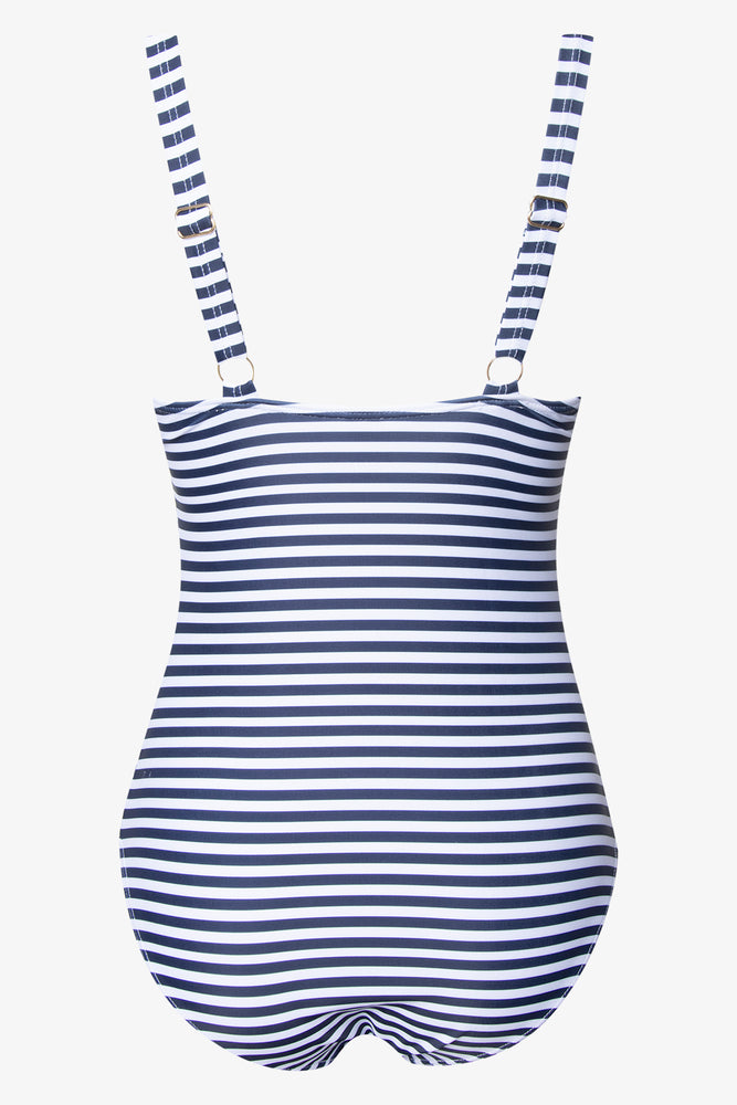 Plunge Neckline Self Tie White