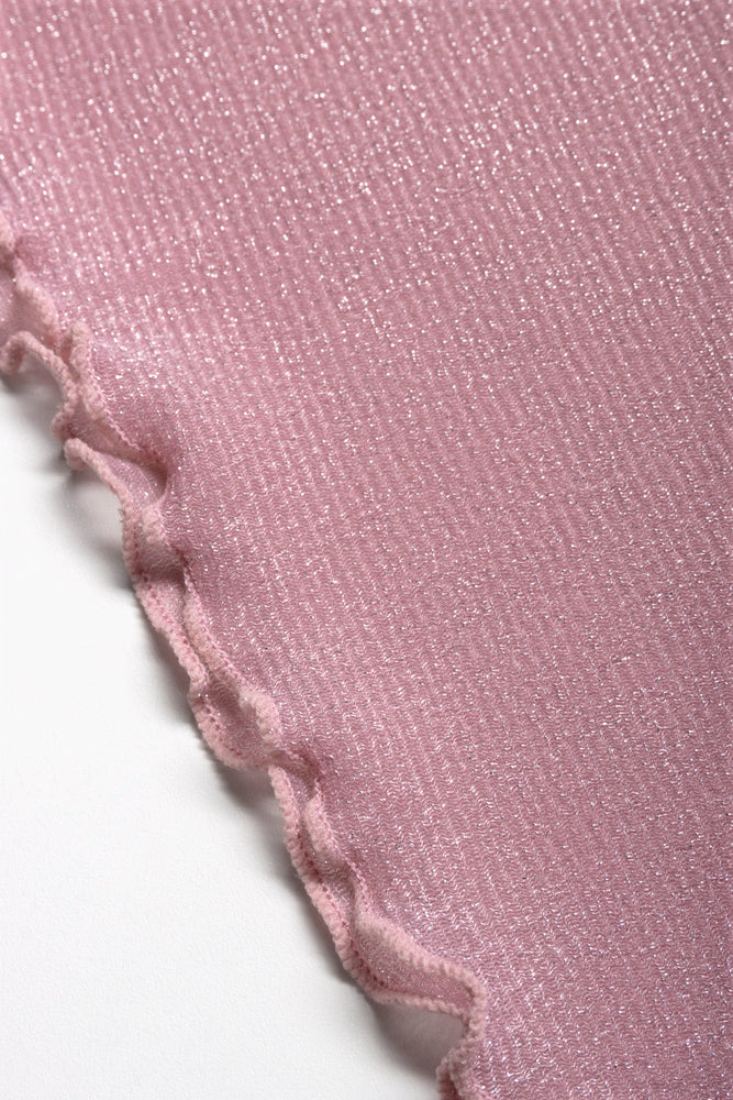 Mesh Swim Coverup Skirt Light Pink