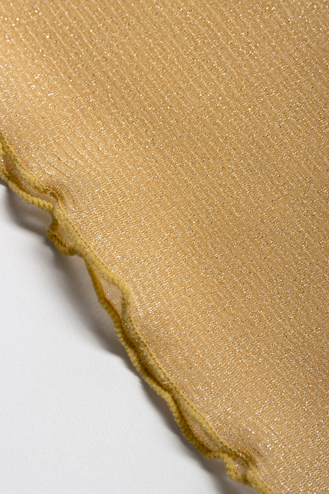 Mesh Swim Coverup Skirt Gold